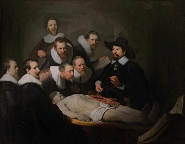 REMBRANDT Harmenszoon van Rijn The Anatomy Lesson of Dr Tulp (mk33) oil painting picture